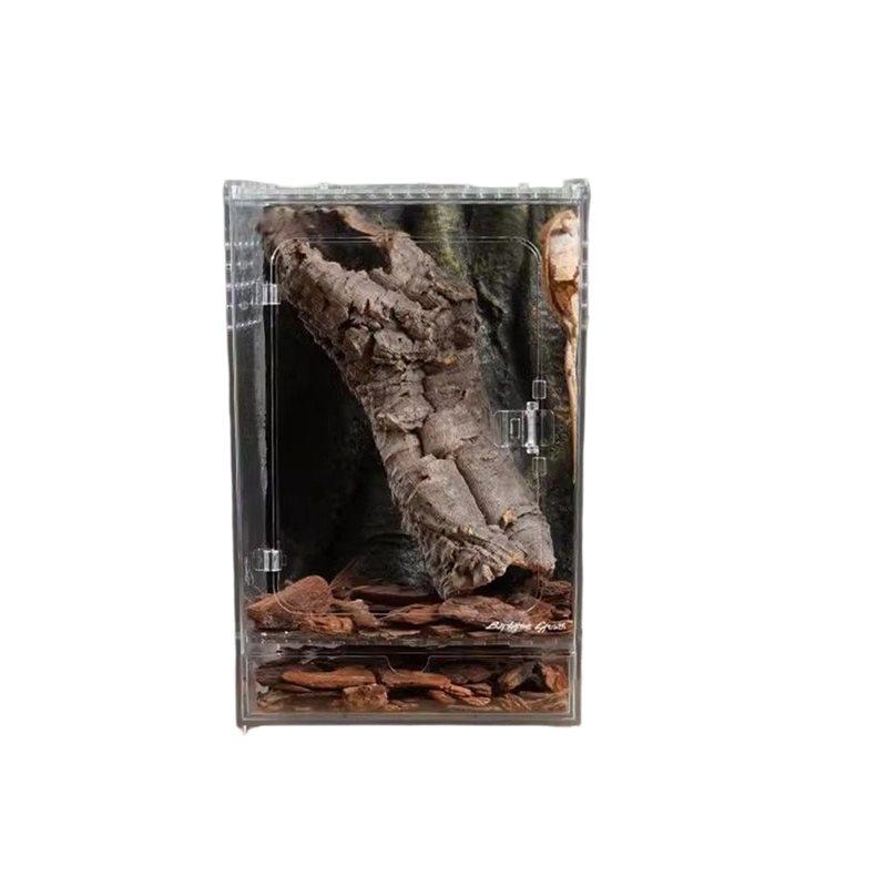 HHO-Передняя Открывающаяся Гекконы Древесные Лягушки Акриловое Стекло Питомцы Змеи Заползающие Террариум Ландшафтный Дизайн