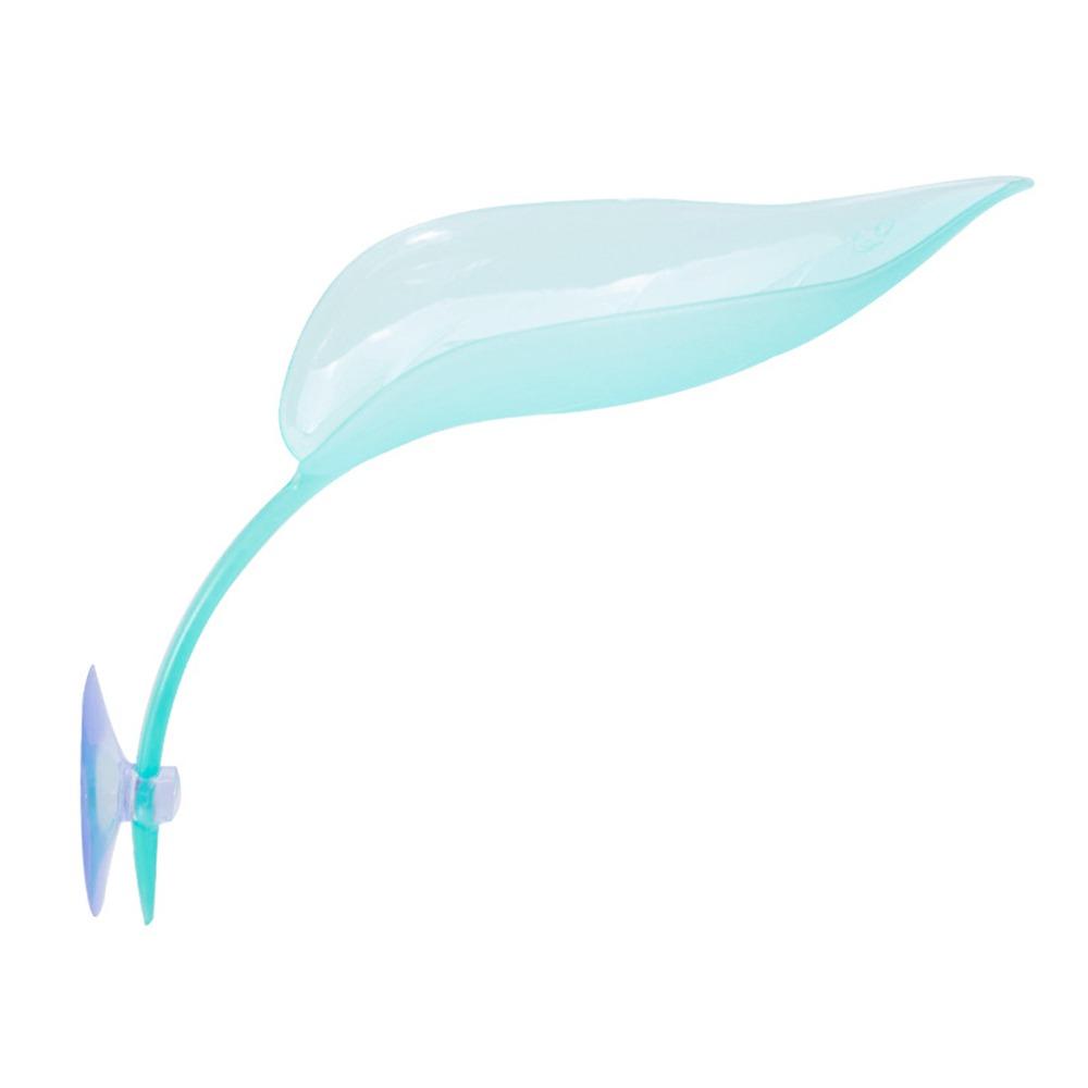 Имитация Листьев Лягушка Гекконы Платформа Среда Обитания Присоска Аквариум Ландшафтный Декор Лягушка светло-синий