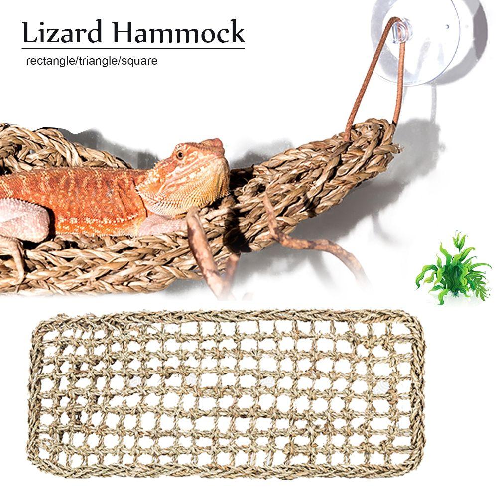 Плетение ручной работы Ящерица Рептилия Гекконы Товары для животных Коврик Гамак Аксессуары Подвесная кровать 3